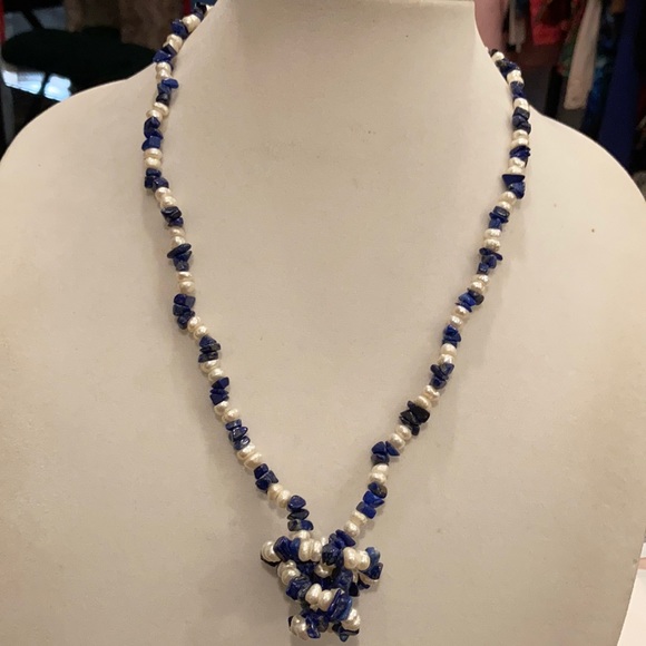 Lapis & Pearls X 2 - Picture 3 of 10